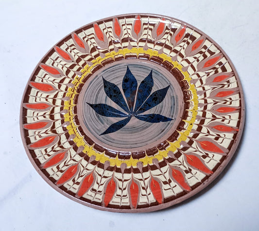 Ceramic Platter with Leaf