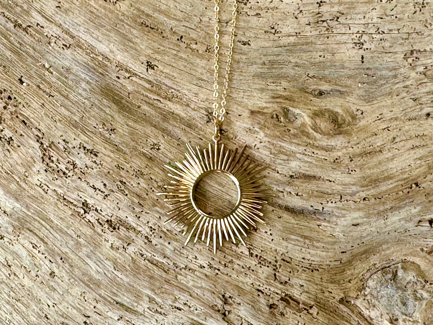 New Gold Sunburst Pendant