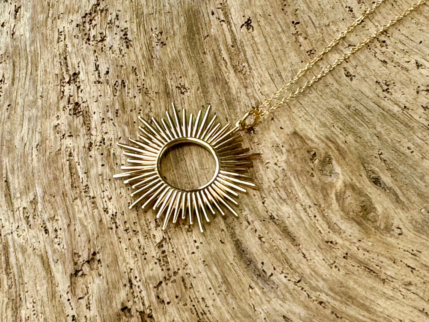 New Gold Sunburst Pendant