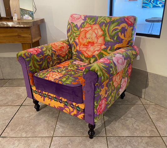 Floral Fantasy Club Chair