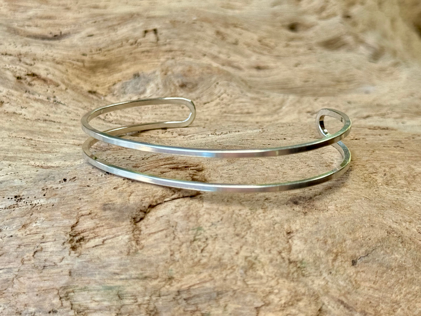 Sterling Silver Square Cuff Bracelet