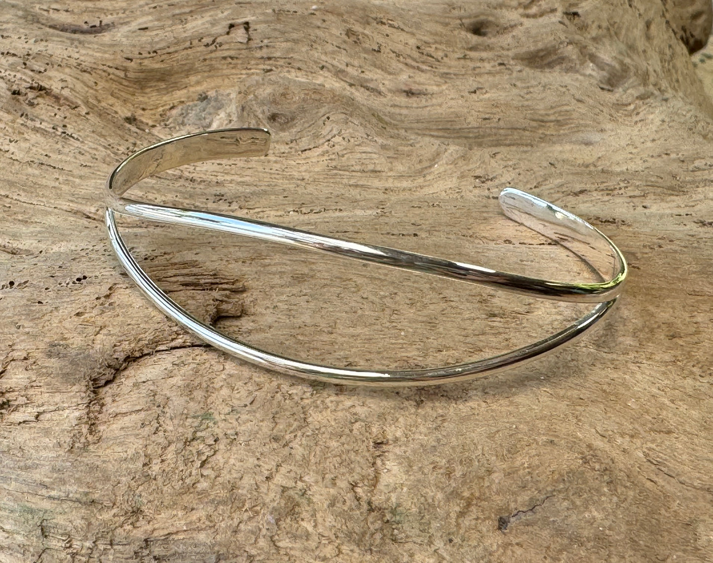 Sterling Silver Split Bracelet Cuff