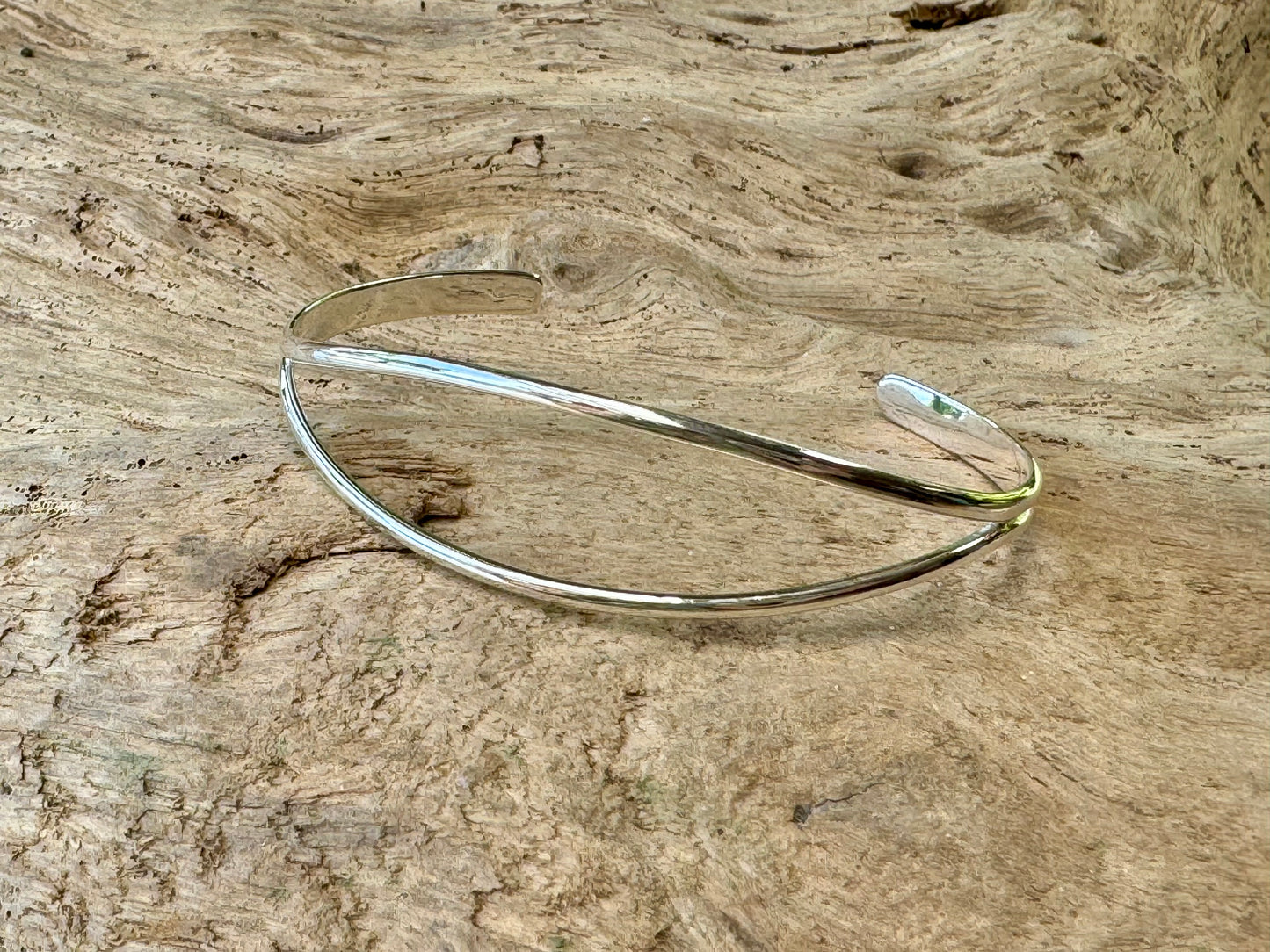 Sterling Silver Split Bracelet Cuff