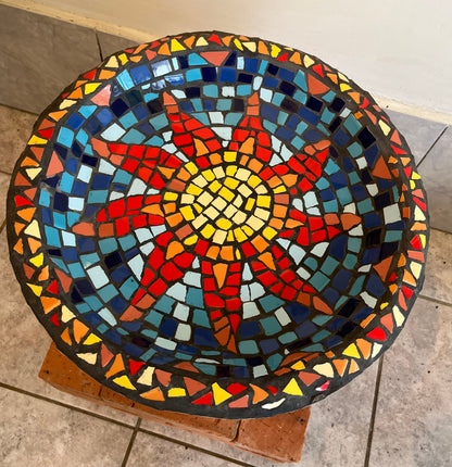 Mosaic Bird Bath