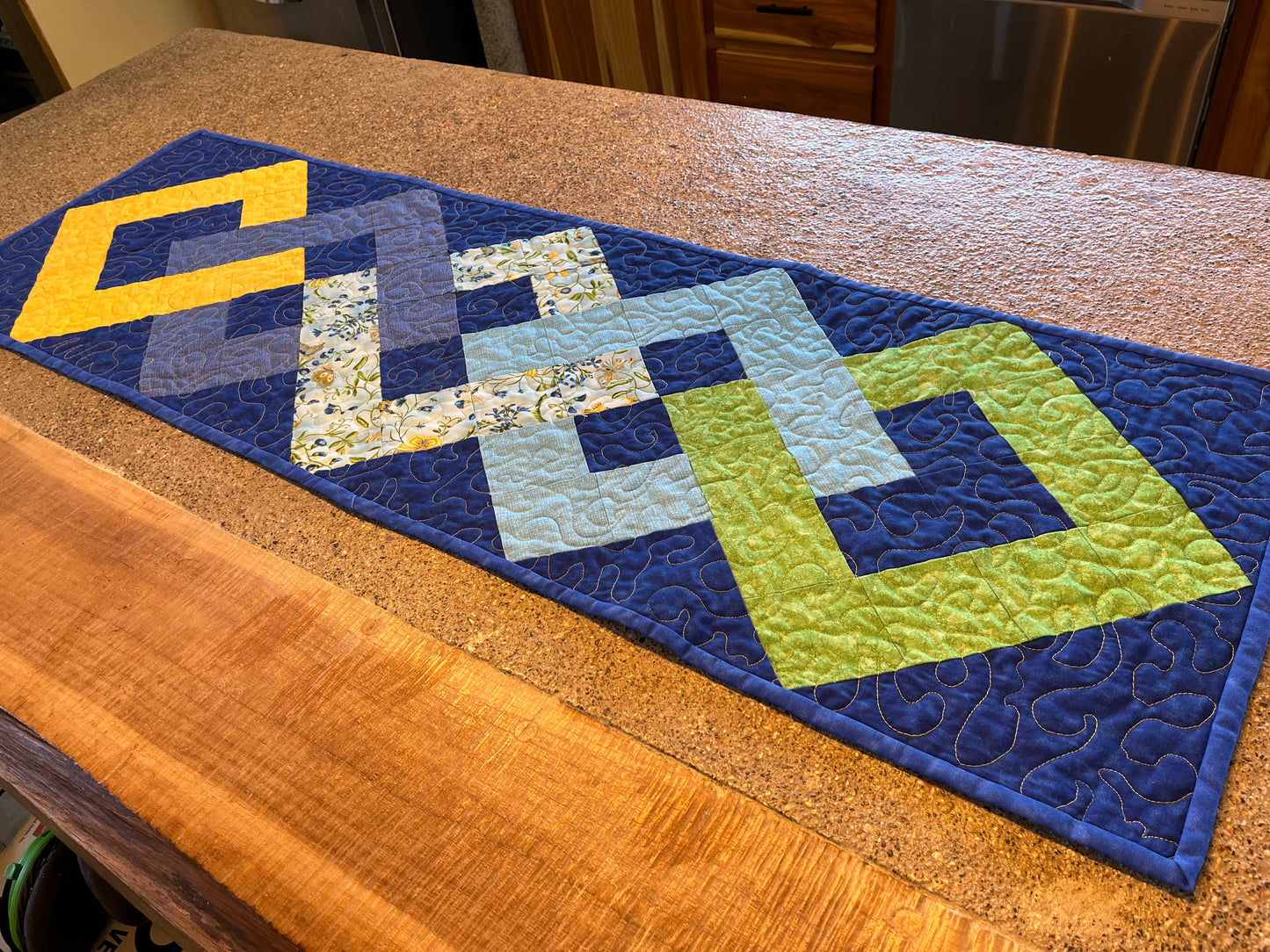 Batik Interlocking Squares Table Runners