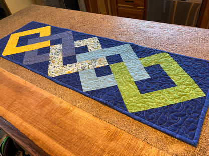 Batik Interlocking Squares Table Runners