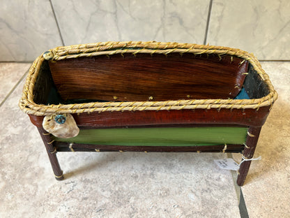 "Couch" Basket/box in green