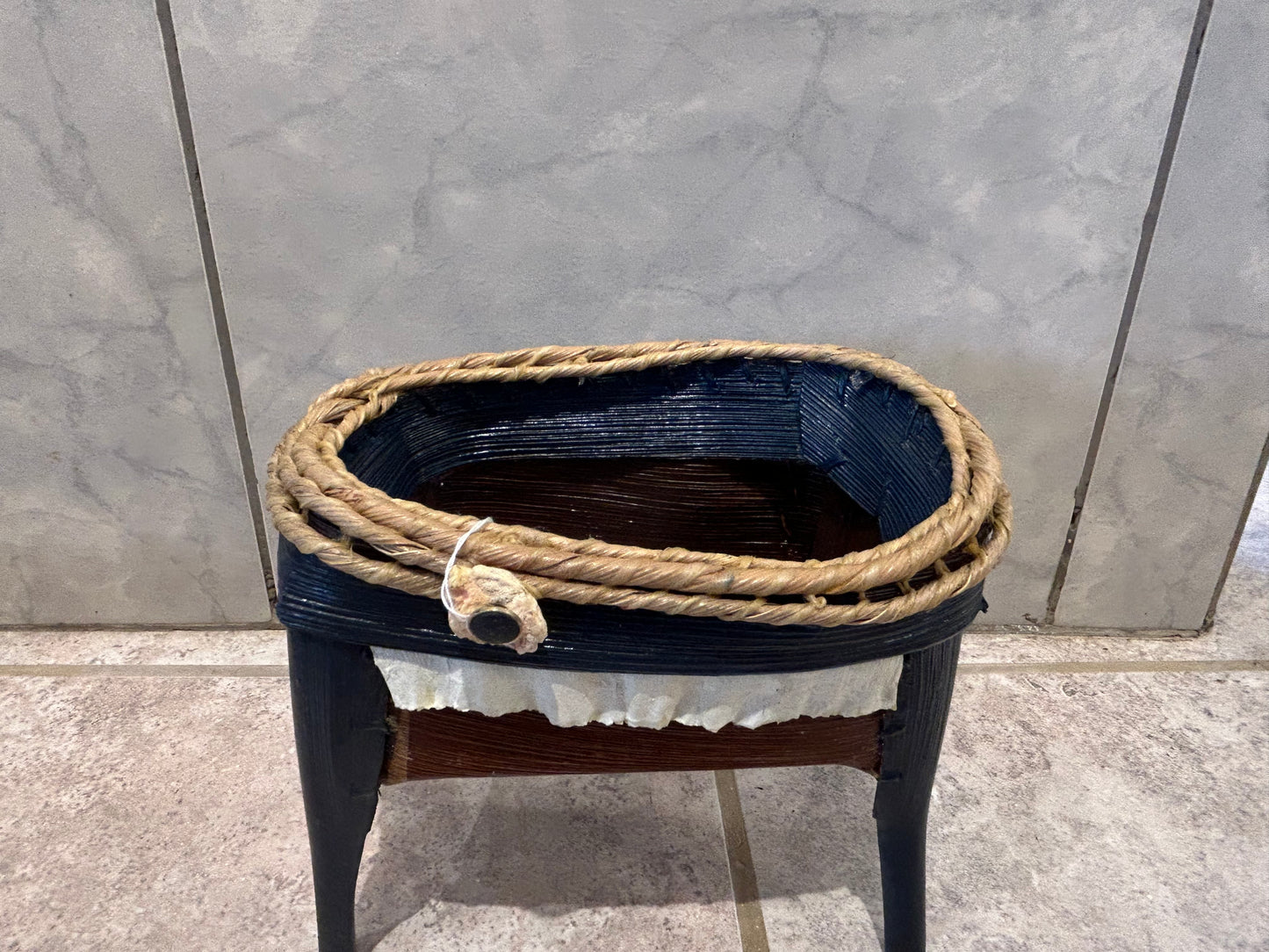 Navy box with legs