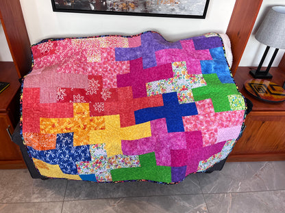 Cosy handmade lap-size quilts for comfort,  decor and gifts