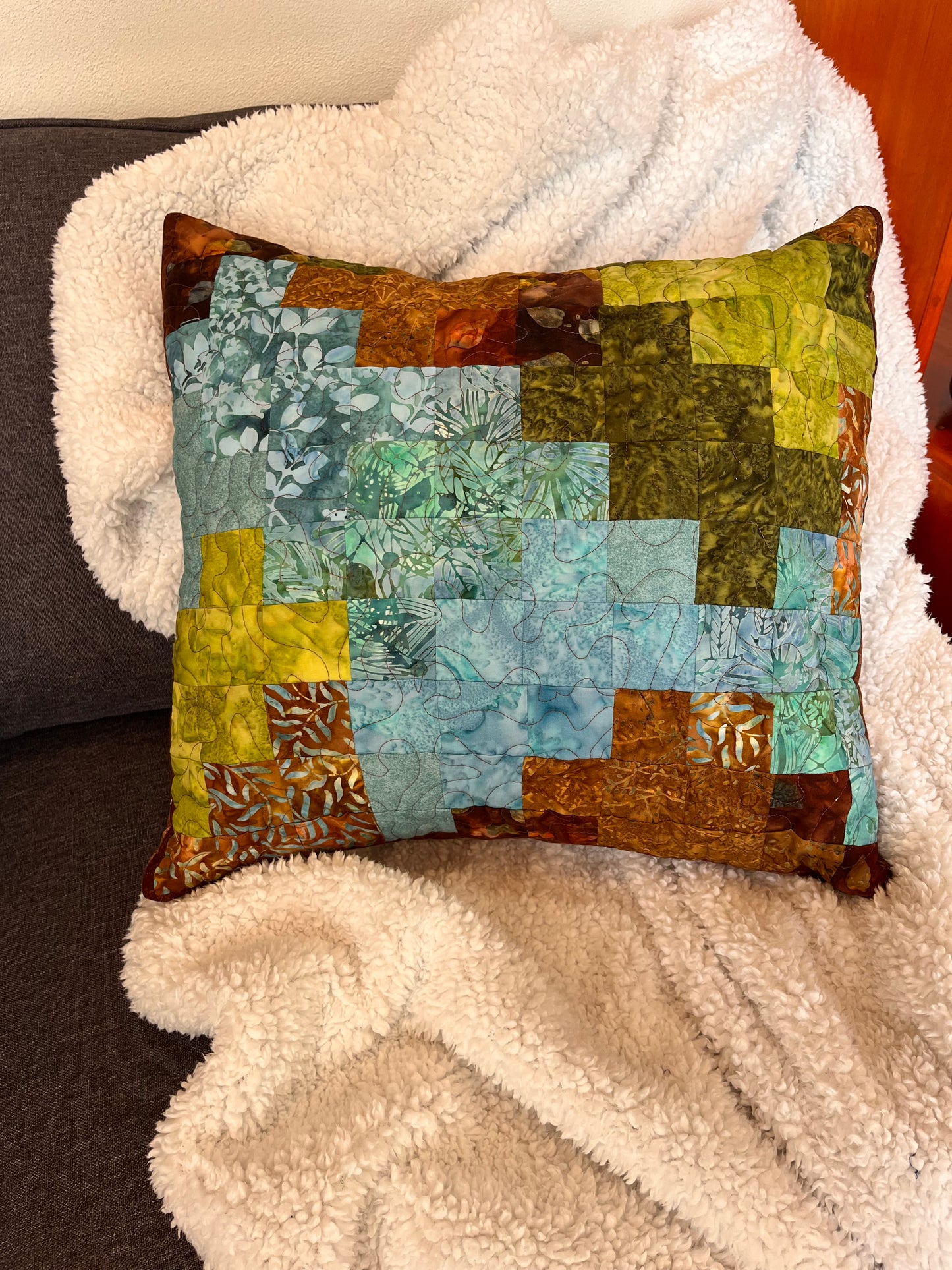 Cosy handmade lap-size quilts and pillow covers for comfort,  decor and gifts