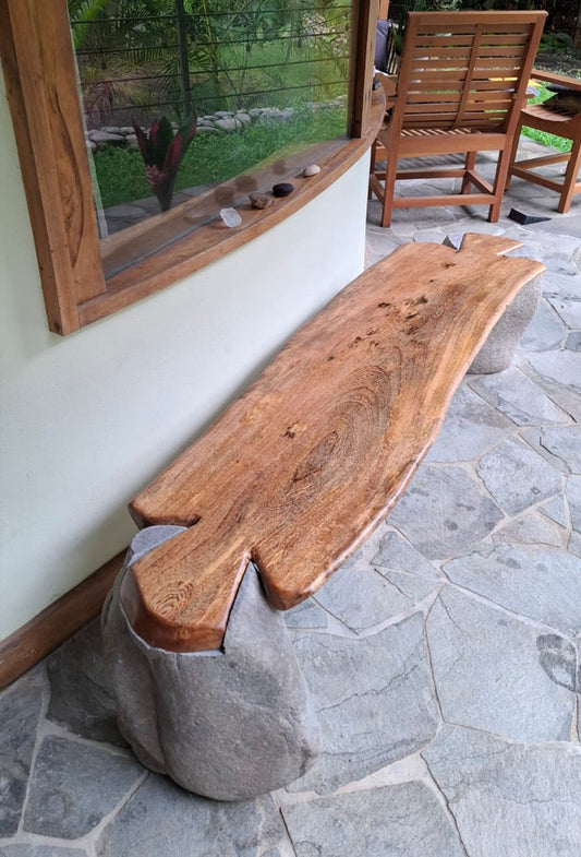 River Rock Bench