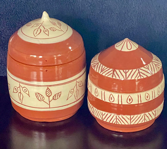 Large Lidded Jars