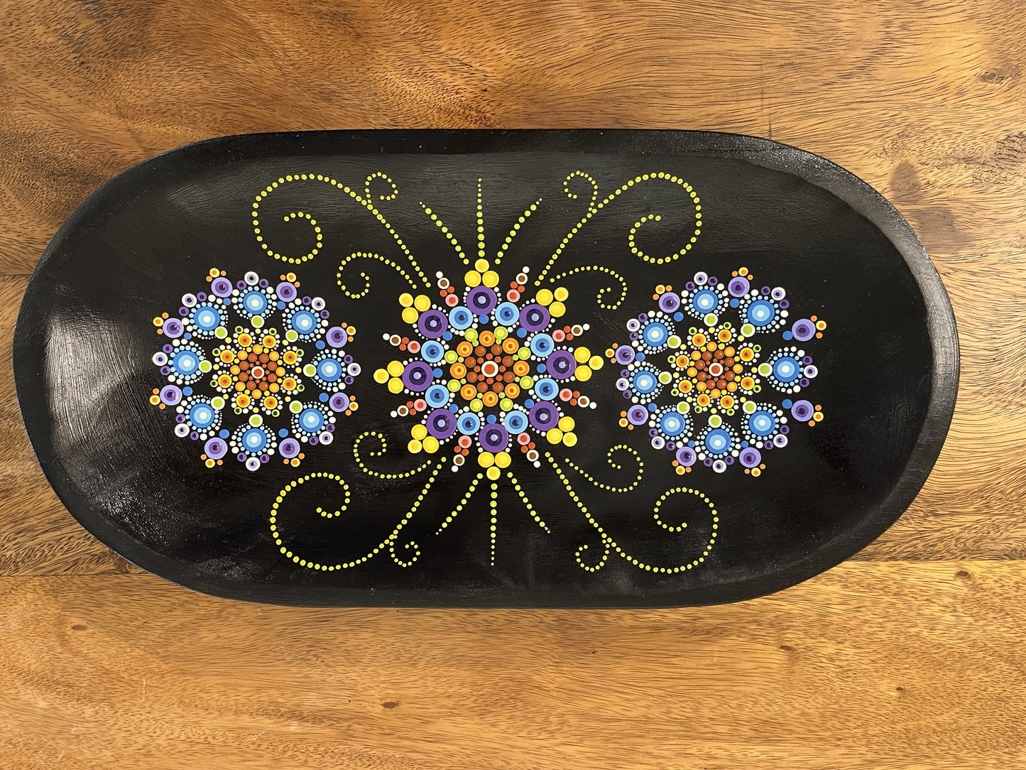 Mandala Wood Tray