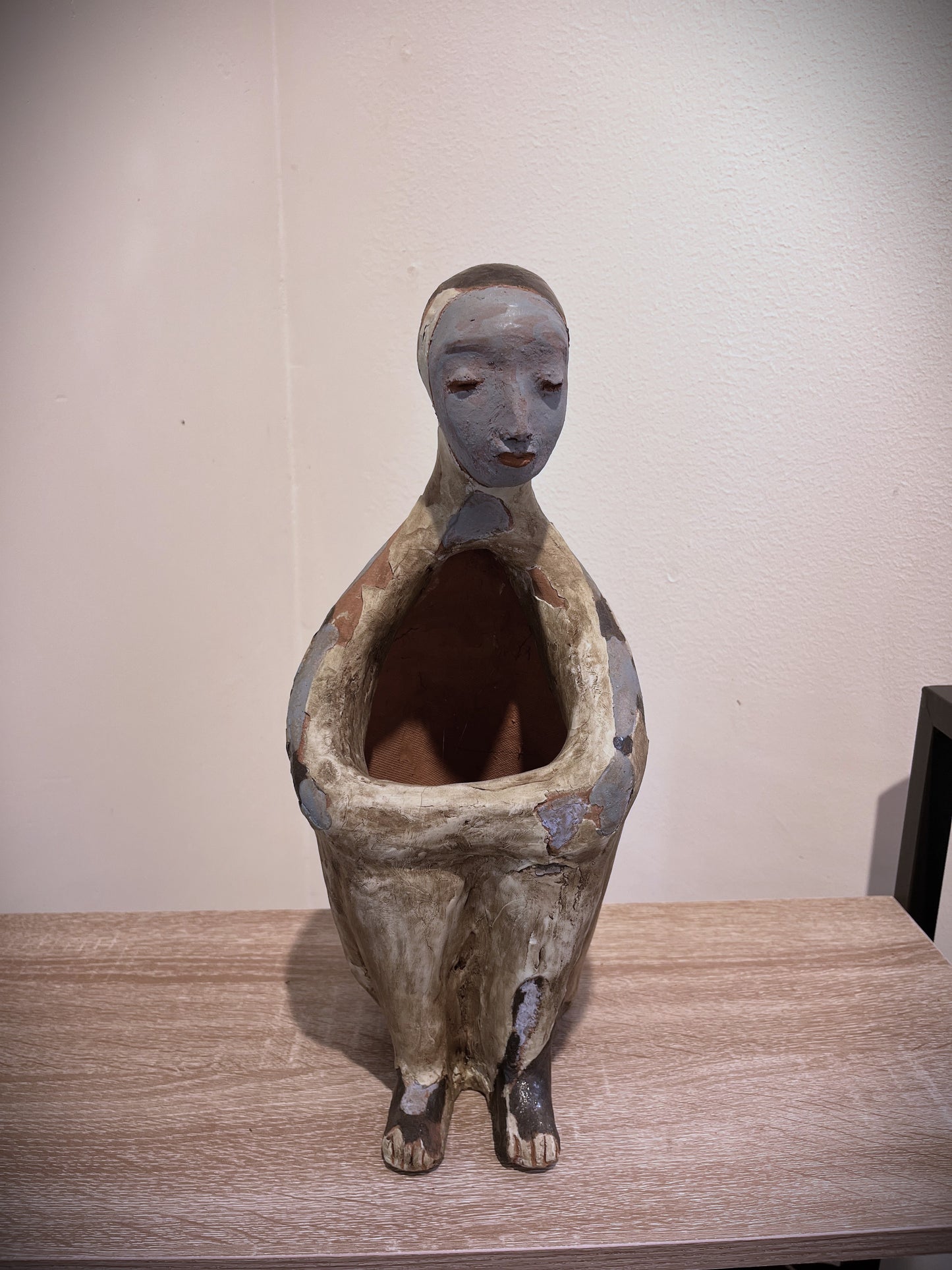 Sitting Clay Sculpture