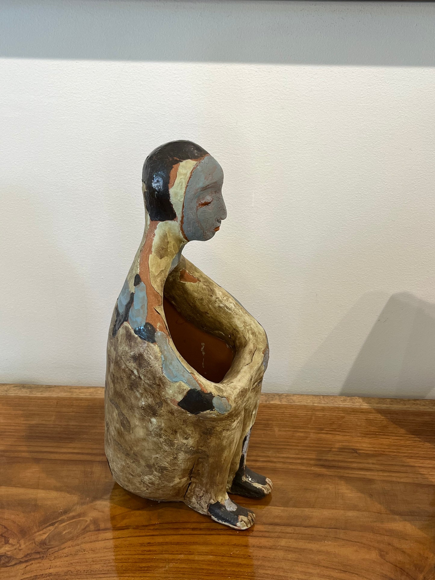 Sitting Clay Sculpture