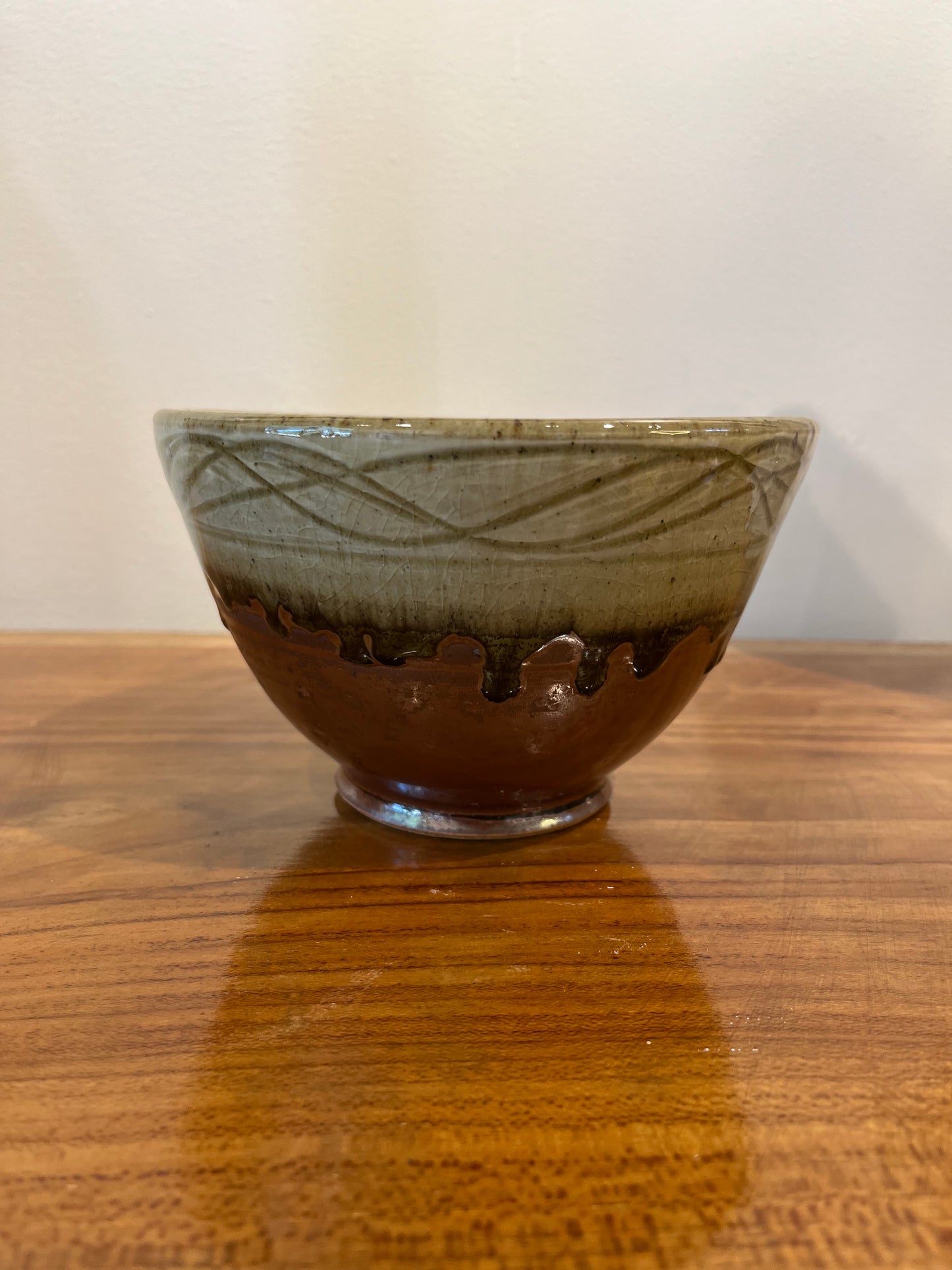 Stunning Brown Pottery Bowl